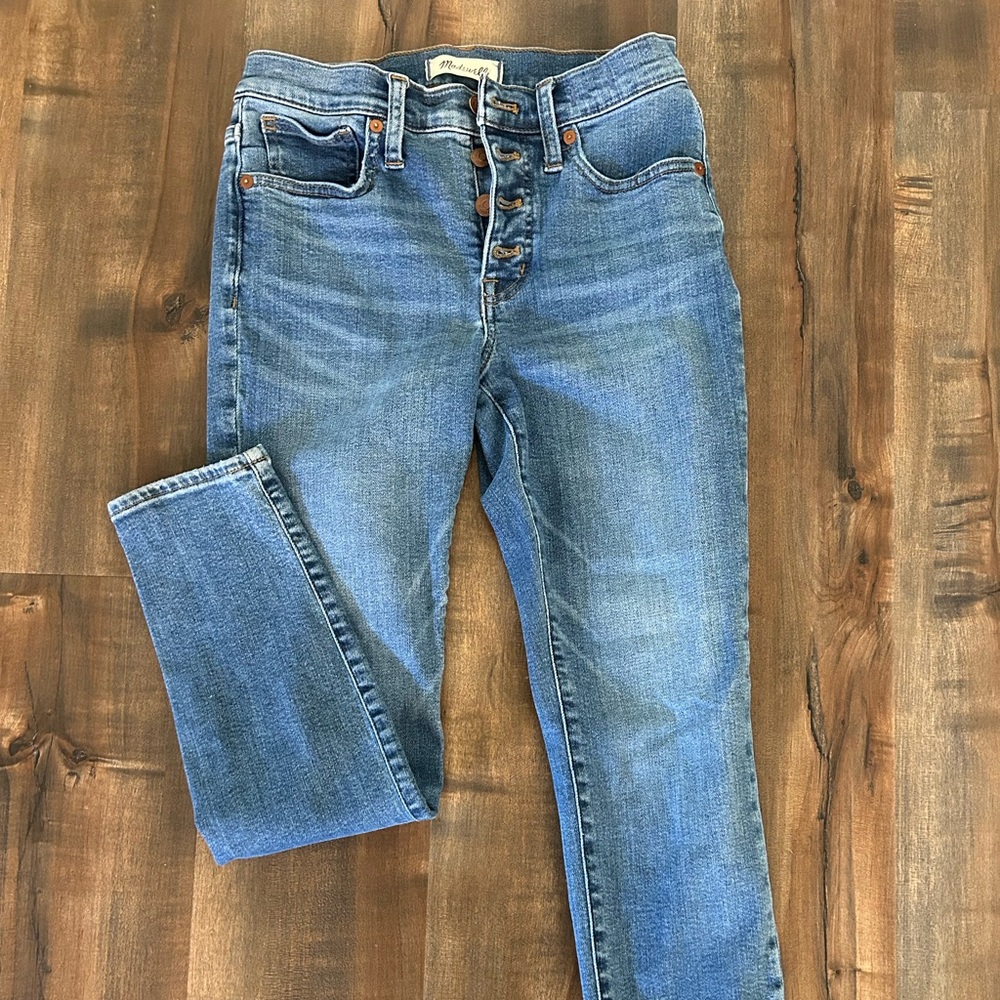 Madewell 9inch mid rise skinny crop, size 25